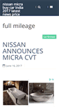 Mobile Screenshot of nissanmicra.co.in